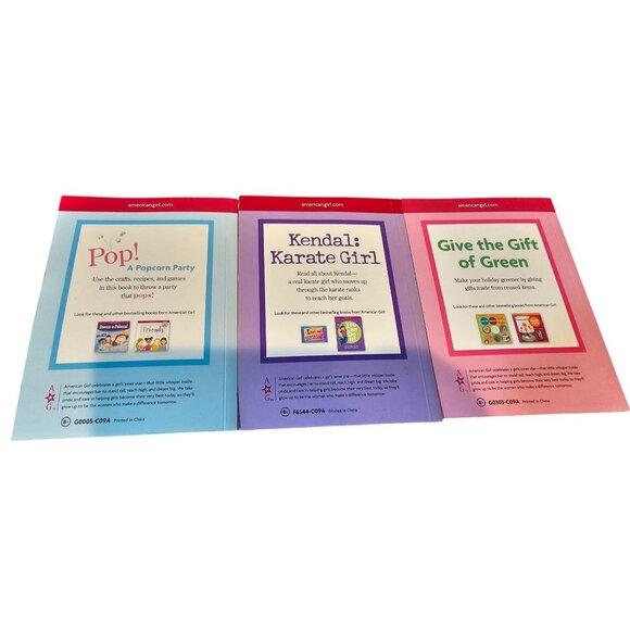 American Girl Childrens Books Set Of 3 Paperbacks 6" Popcorn Kendal Karate Green - Picture 2 of 12